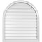 Ekena Millwork Round Top Surface Mount PVC Gable Vent: Functional, w/ 2"W x 1-1/2"P Brickmould Frame, 32"W x 36"H GVPRT32X3602SF - alternate 1